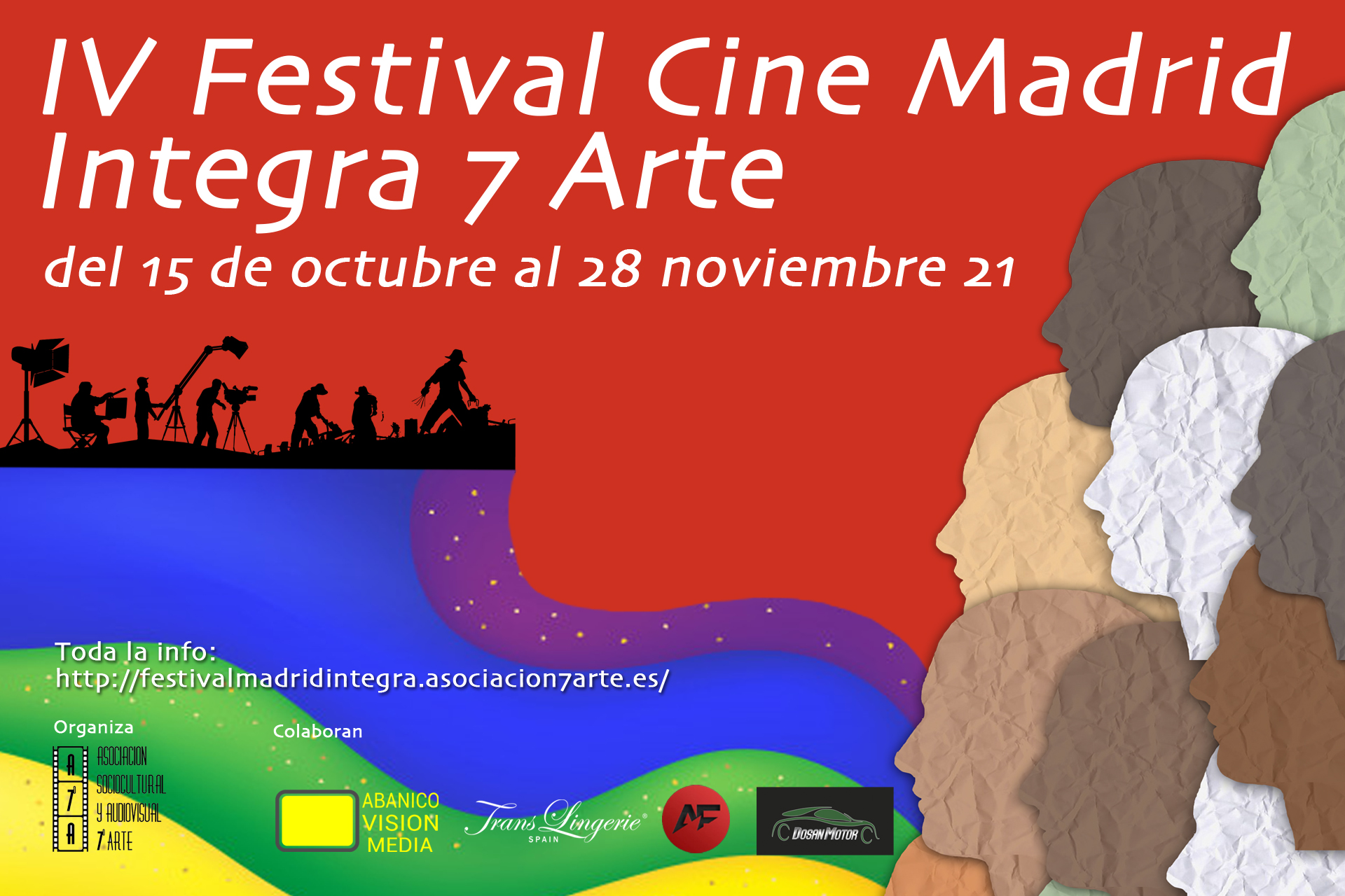 Cartel IV Festival Cine Madrid Integra 7 Arte